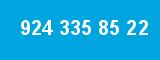 924 335 85 22 924 335 85 22